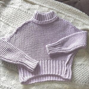 Free People Lilac Knit Sweater